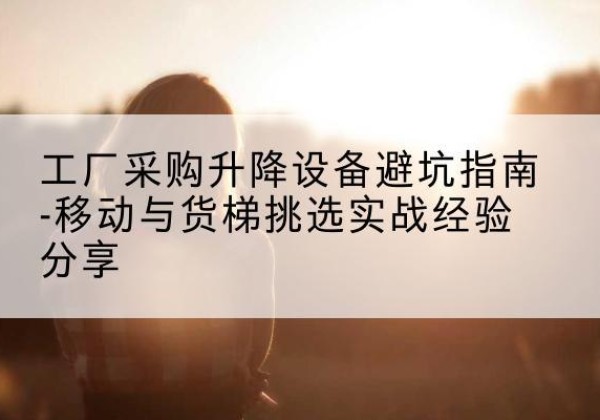 红寺堡移动式升降机怎么选-工厂采购升降设备避坑指南-移动与货梯挑选实战经验分享
